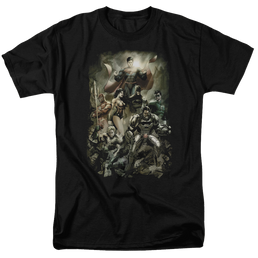 Justice League Aftermath Men's Regular Fit T-Shirt Men's Regular Fit T-Shirt Justice League   
