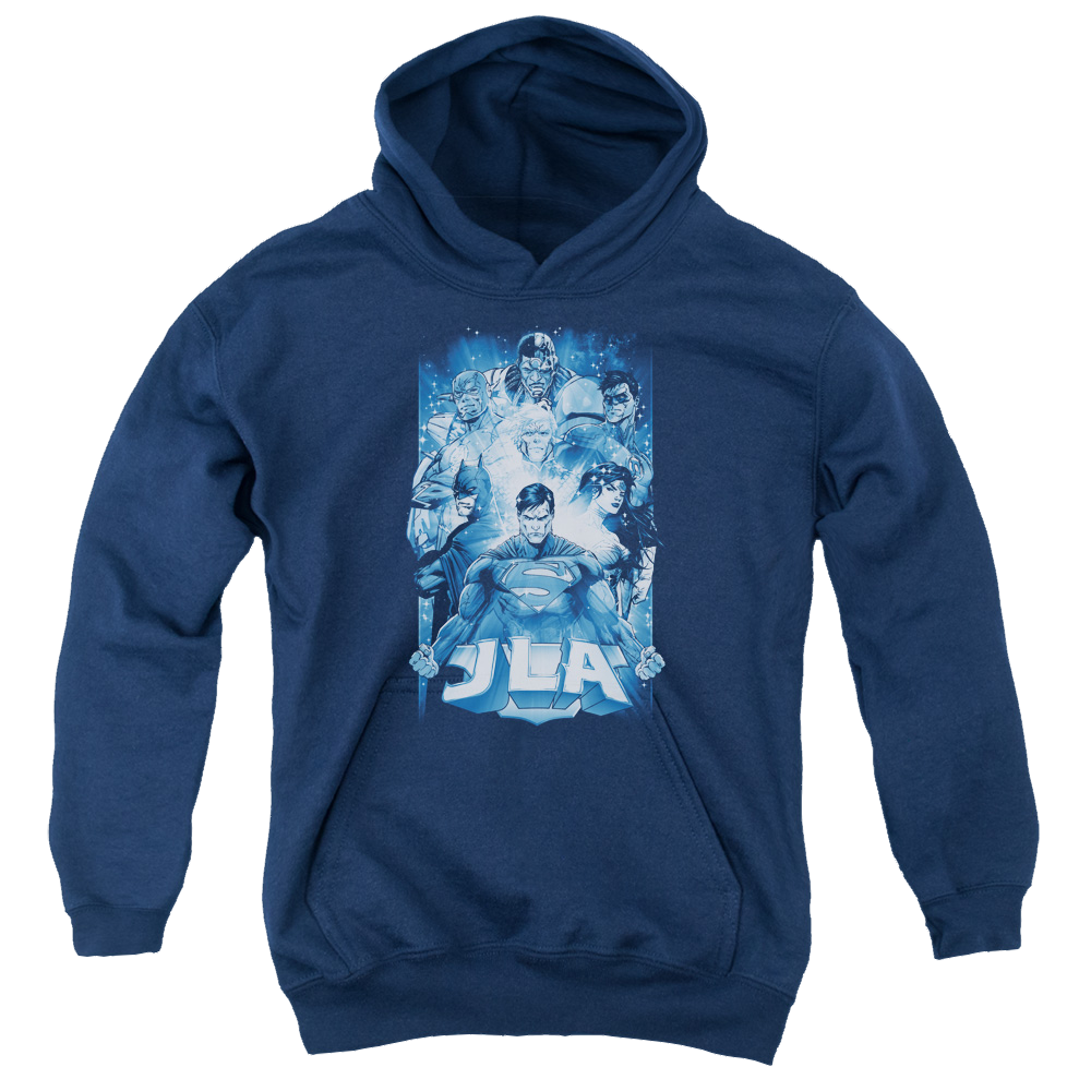 Justice League Burst - Youth Hoodie Youth Hoodie (Ages 8-12) Justice League   
