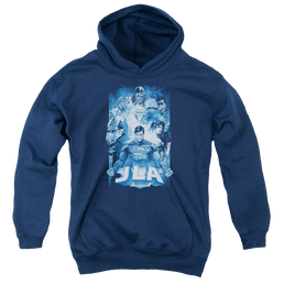 Justice League Burst - Youth Hoodie Youth Hoodie (Ages 8-12) Justice League   