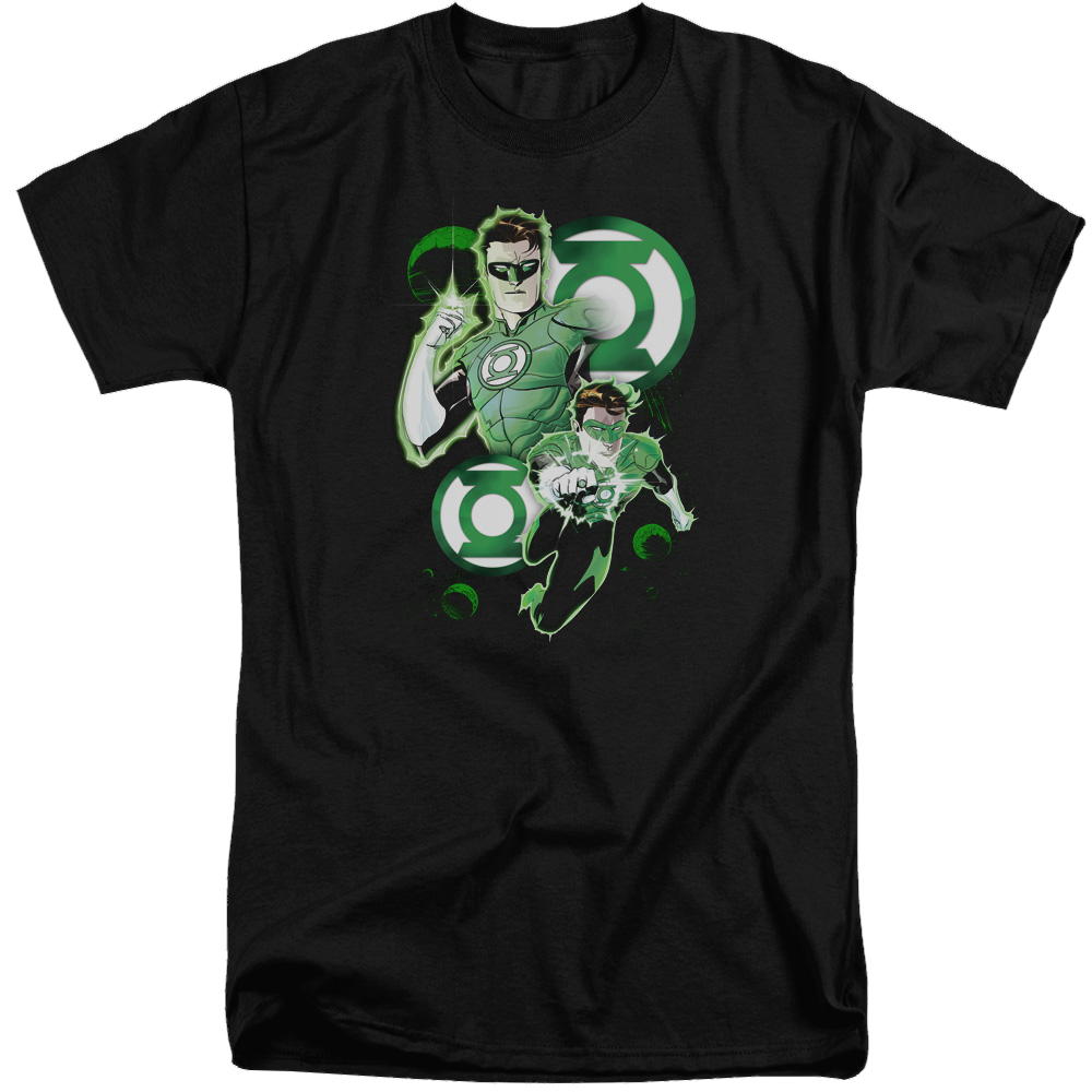 Green Lantern Gl In Action - Men's Tall Fit T-Shirt Men's Tall Fit T-Shirt Green Lantern   