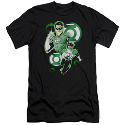Green Lantern Gl In Action - Men's Premium Slim Fit T-Shirt Men's Premium Slim Fit T-Shirt Green Lantern   