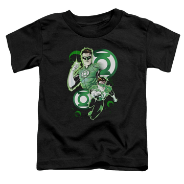 Black toddler t-shirt with Green Lantern Gl In Action graphic