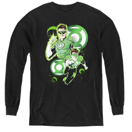 Green Lantern Gl In Action - Youth Long Sleeve T-Shirt Youth Long Sleeve T-Shirt Green Lantern   
