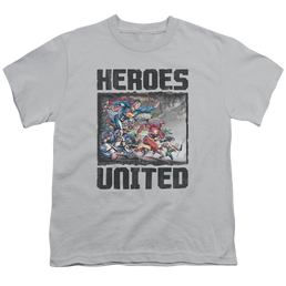 Justice League The Charge - Youth T-Shirt Youth T-Shirt (Ages 8-12) Justice League   