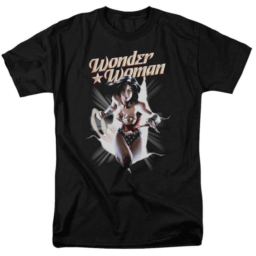 Justice League Ww Break Out Men's Regular Fit T-Shirt Men's Regular Fit T-Shirt Wonder Woman   