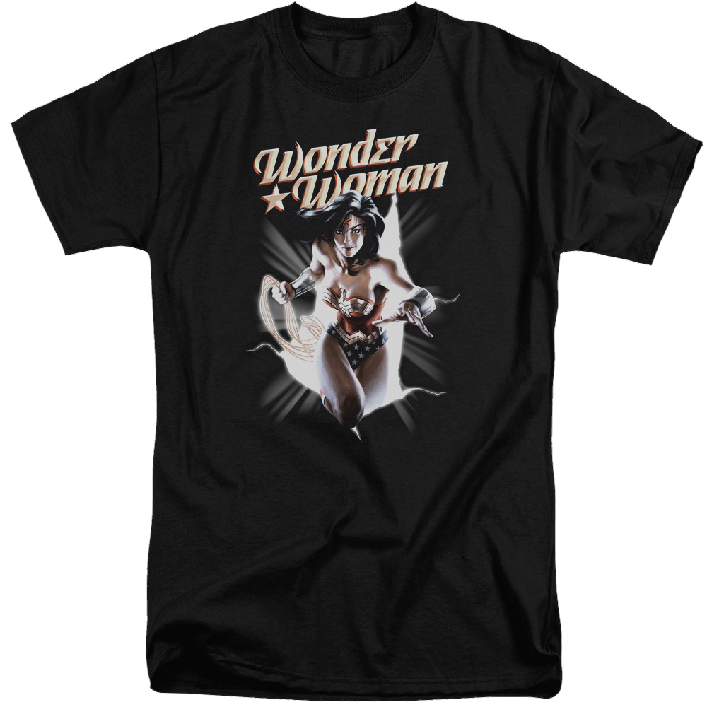 Justice League Ww Break Out Men's Tall Fit T-Shirt Men's Tall Fit T-Shirt Wonder Woman   