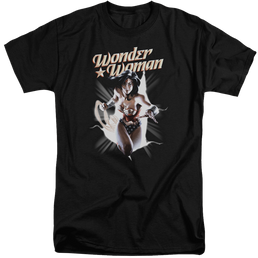 Justice League Ww Break Out Men's Tall Fit T-Shirt Men's Tall Fit T-Shirt Wonder Woman   