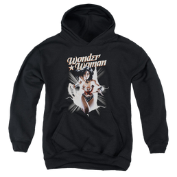 Wonder Woman Ww Break Out - Youth Hoodie Youth Hoodie (Ages 8-12) Wonder Woman   