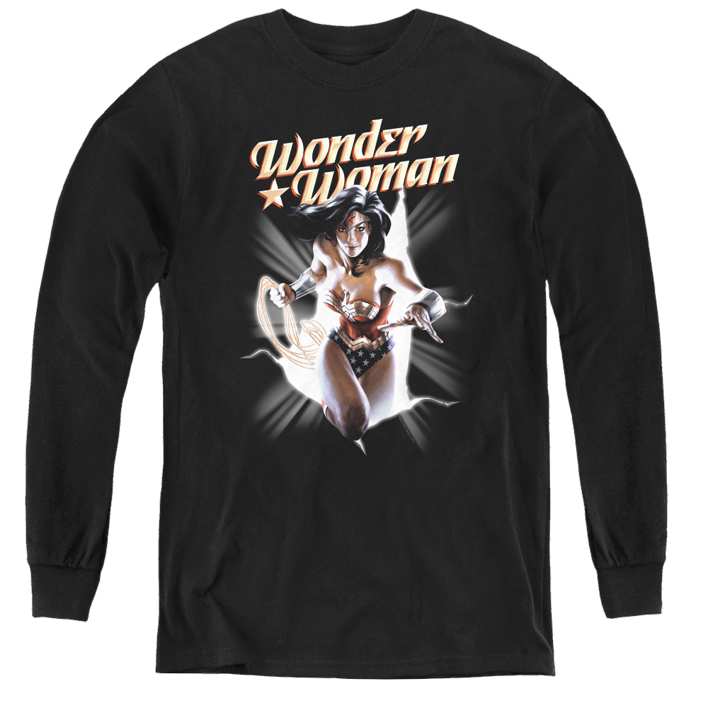 Wonder Woman Ww Break Out - Youth Long Sleeve T-Shirt Youth Long Sleeve T-Shirt Wonder Woman   