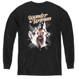 Wonder Woman Ww Break Out - Youth Long Sleeve T-Shirt Youth Long Sleeve T-Shirt Wonder Woman   