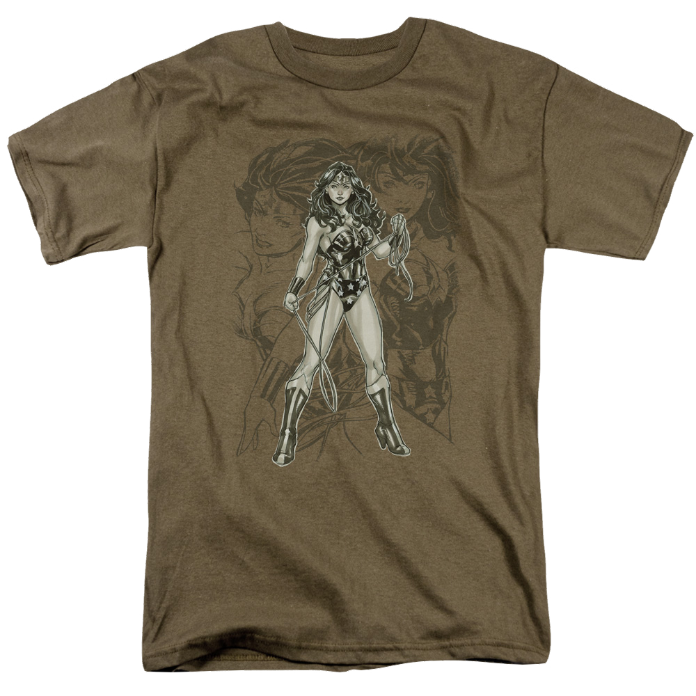 Wonder Woman Ww Sketch - Men's Regular Fit T-Shirt Men's Regular Fit T-Shirt Wonder Woman   