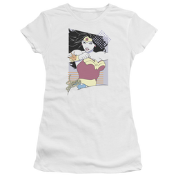 Justice League Ww 80s Minimal Juniors T-Shirt Juniors T-Shirt Wonder Woman   