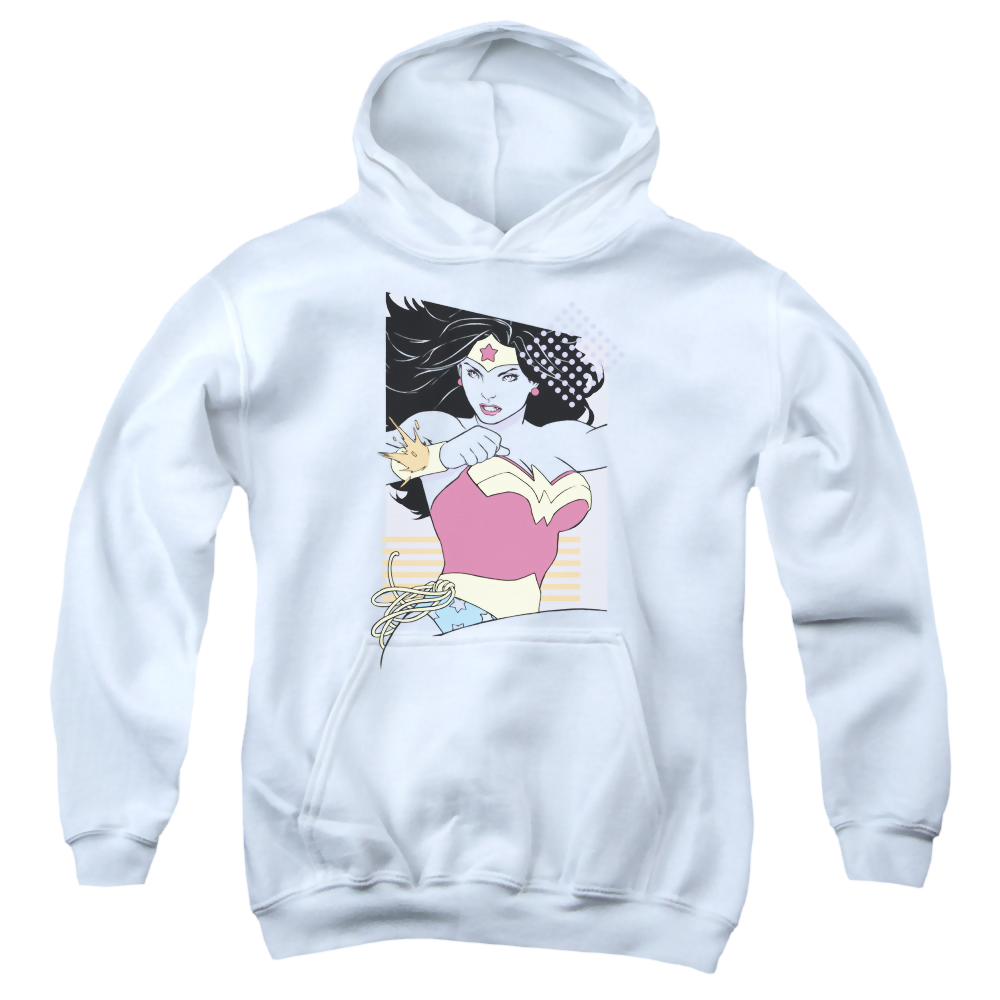 Wonder Woman Ww 80S Minimal - Youth Hoodie Youth Hoodie (Ages 8-12) Wonder Woman   