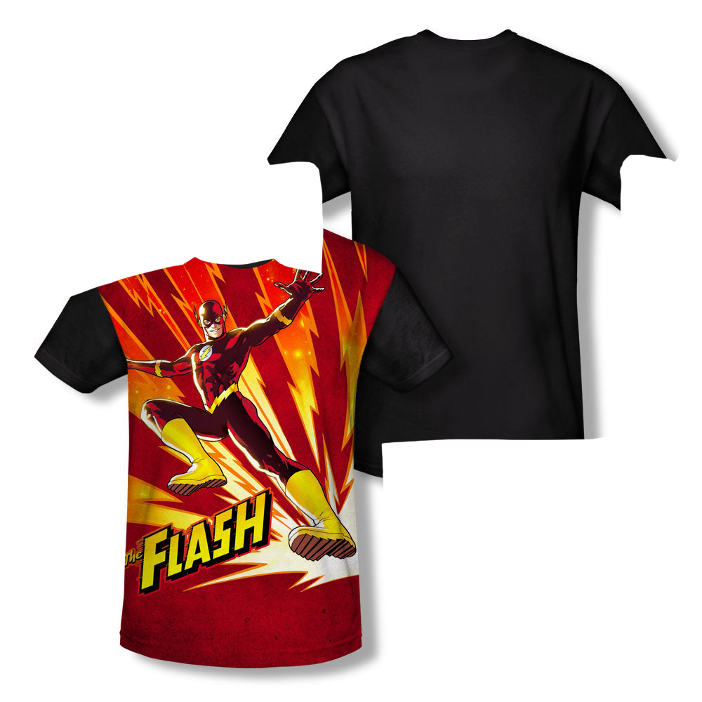Flash, The Speed Of Light - Men's Black Back T-Shirt Men's Black Back T-Shirt The Flash   