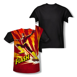 Flash, The Speed Of Light - Men's Black Back T-Shirt Men's Black Back T-Shirt The Flash   