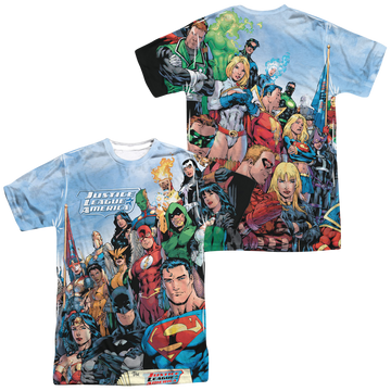 Justice League Justice League Of America Men's All Over Print T-Shirt Men's All-Over Print T-Shirt Justice League   