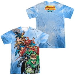 Justice League Heroes Unite Men's All Over Print T-Shirt Men's All-Over Print T-Shirt Justice League   