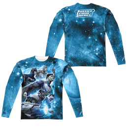 Justice League Atmospheric Men's All-Over Print T-Shirt Men's All-Over Print Long Sleeve Justice League   