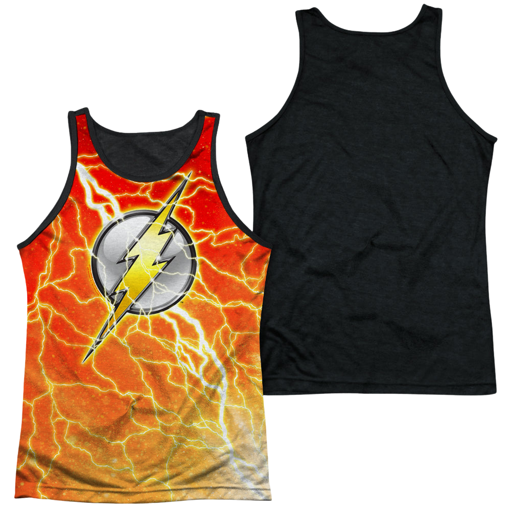 Flash, The Lightning Logo - Men's Black Back Tank Top Men's Black Back Tank The Flash   