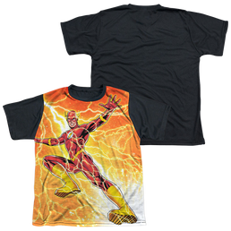 Flash, The Fast As Lightning - Youth Black Back T-Shirt Youth Black Back T-Shirt (Ages 8-12) The Flash   