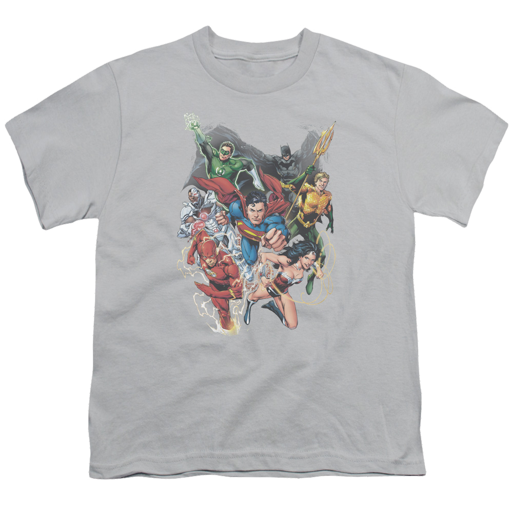 Justice League Refuse To Give Up - Youth T-Shirt Youth T-Shirt (Ages 8-12) Justice League   
