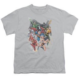 Justice League Refuse To Give Up - Youth T-Shirt Youth T-Shirt (Ages 8-12) Justice League   