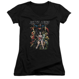 Justice League Dark Days Juniors V-Neck T-Shirt Juniors V-Neck T-Shirt Justice League   