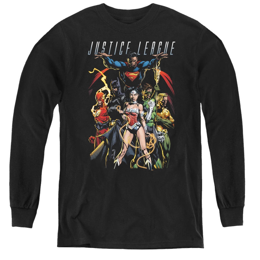 Justice League Dark Days - Youth Long Sleeve T-Shirt Youth Long Sleeve T-Shirt Justice League   