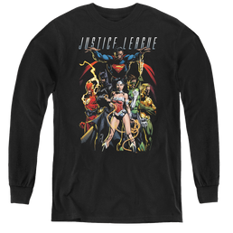 Justice League Dark Days - Youth Long Sleeve T-Shirt Youth Long Sleeve T-Shirt Justice League   