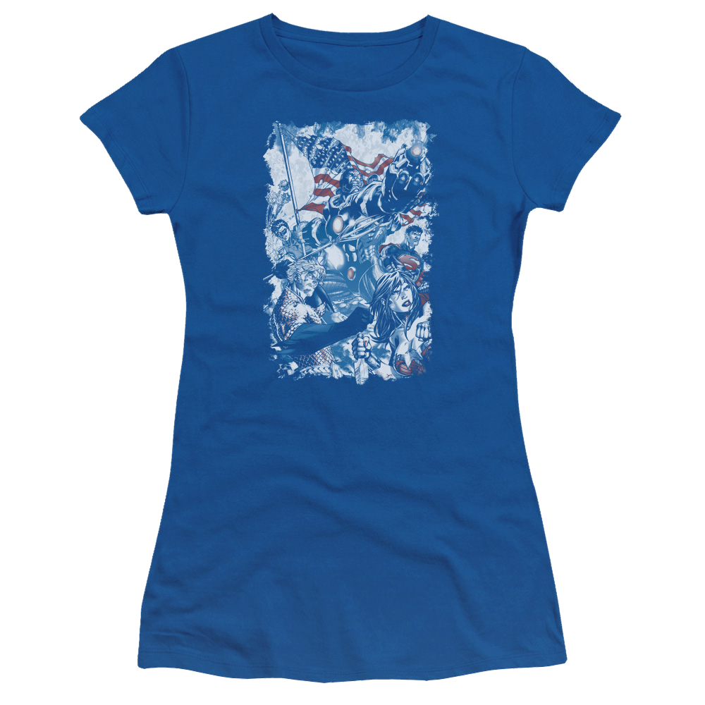 Justice League American Justice Juniors T-Shirt Juniors T-Shirt Justice League   