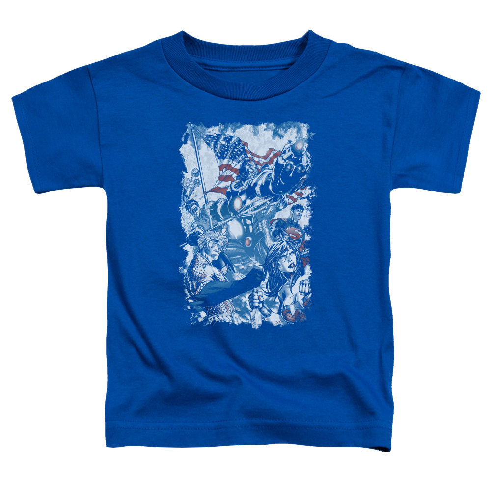Justice League American Justice - Toddler T-Shirt Toddler T-Shirt Justice League   