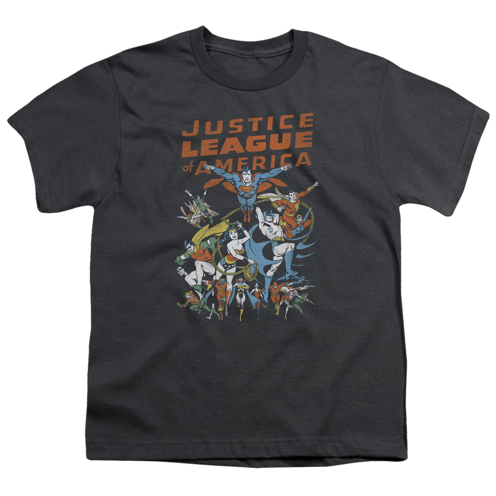 Justice League Big Group - Youth T-Shirt Youth T-Shirt (Ages 8-12) Justice League   