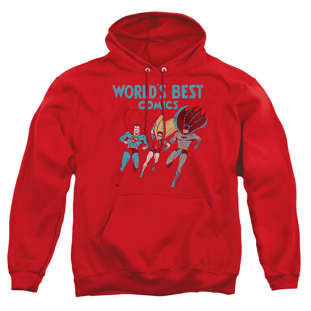 Justice League Worlds Best Pullover Hoodie Pullover Hoodie Justice League   