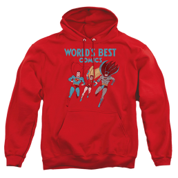 Justice League Worlds Best Pullover Hoodie Pullover Hoodie Justice League   