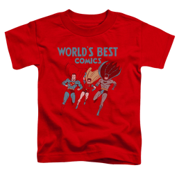 Justice League Worlds Best - Kid's T-Shirt Kid's T-Shirt (Ages 4-7) Justice League   