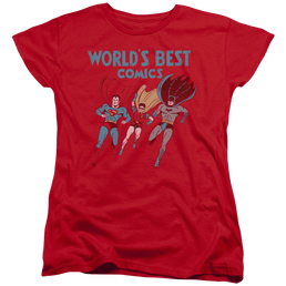 Justice League Worlds Best Women's T-Shirt Women's T-Shirt Justice League   