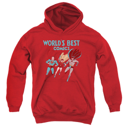 Justice League Worlds Best - Youth Hoodie Youth Hoodie (Ages 8-12) Justice League   