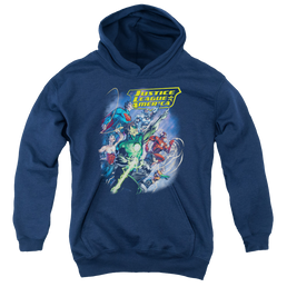 Justice League Onward - Youth Hoodie Youth Hoodie (Ages 8-12) Justice League   