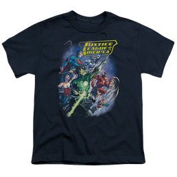 Justice League Onward - Youth T-Shirt Youth T-Shirt (Ages 8-12) Justice League   