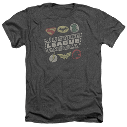 Justice League Symbols Men's Heather T-Shirt Men's Heather T-Shirt Justice League   