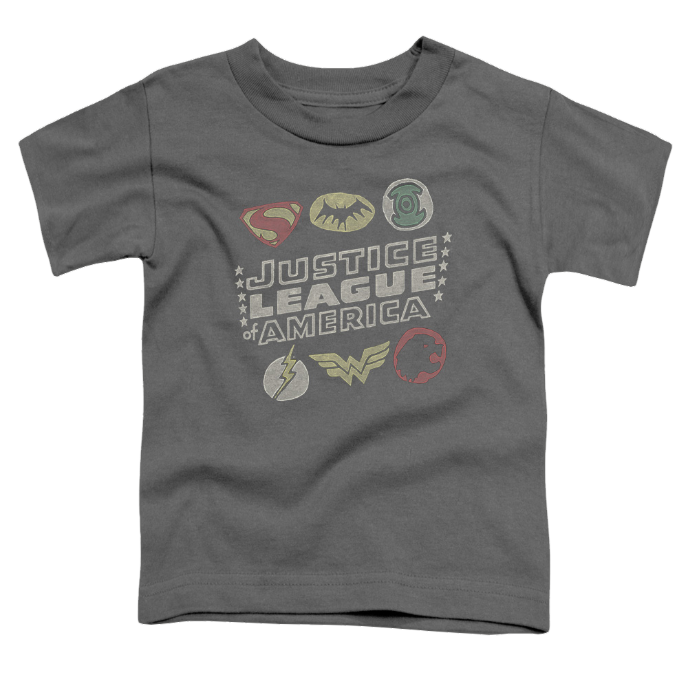 Justice League Symbols - Kid's T-Shirt Kid's T-Shirt (Ages 4-7) Justice League   