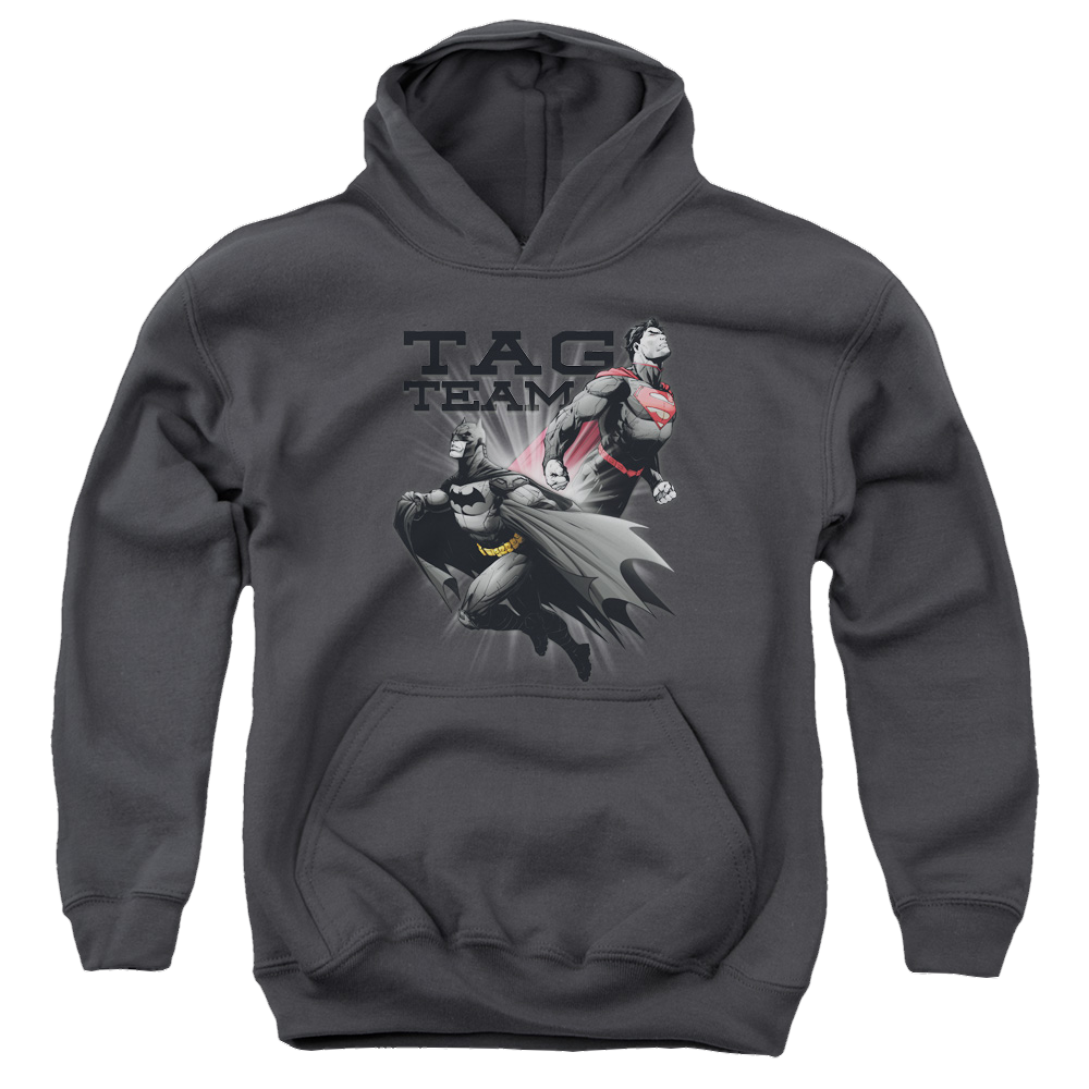 Justice League Tag Team - Youth Hoodie Youth Hoodie (Ages 8-12) Justice League   