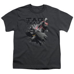Justice League Tag Team - Youth T-Shirt Youth T-Shirt (Ages 8-12) Justice League   