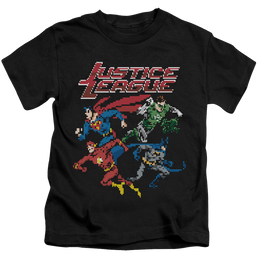 Justice League Pixel League - Kid's T-Shirt Kid's T-Shirt (Ages 4-7) Justice League   