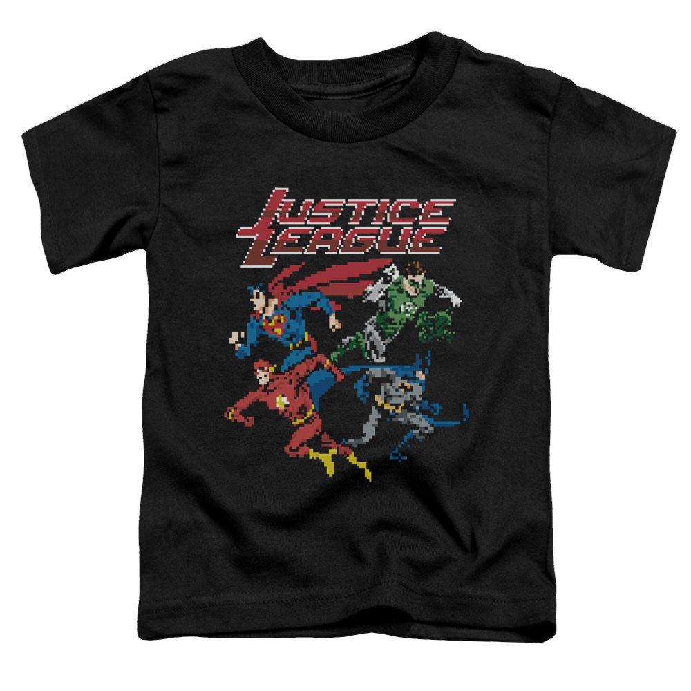 Justice League Pixel League - Toddler T-Shirt Toddler T-Shirt Justice League   