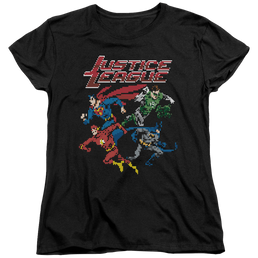 Justice League Pixel League Women's T-Shirt Women's T-Shirt Justice League   