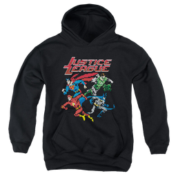 Justice League Pixel League - Youth Hoodie Youth Hoodie (Ages 8-12) Justice League   