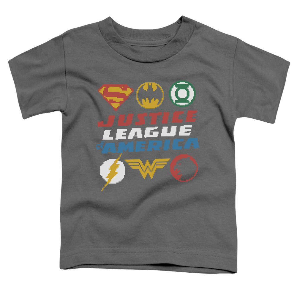 Justice League Pixel Logos - Toddler T-Shirt Toddler T-Shirt Justice League   