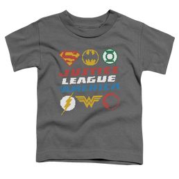 Justice League Pixel Logos - Toddler T-Shirt Toddler T-Shirt Justice League   