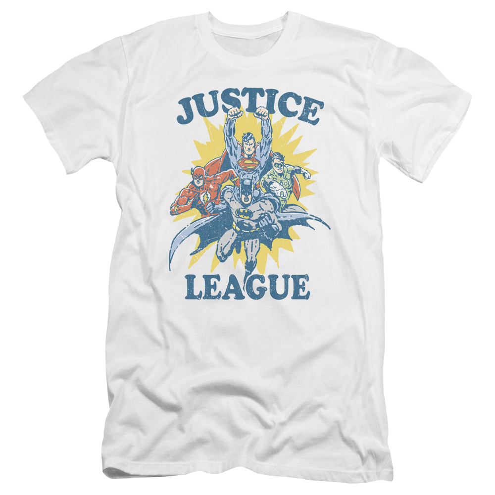 Justice League Lets Do This Men's Premium Slim Fit T-Shirt Men's Premium Slim Fit T-Shirt Justice League   